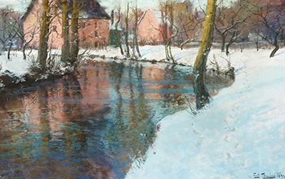 挪威 | 弗里茨·陶洛（Frits Thaulow,1847-1906）高清作品集1.3GB