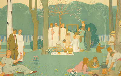 英国 | 弗雷德里克·凯利·罗宾逊（Frederick Cayley Robinson,1862-1927）高清作品集58.7MB