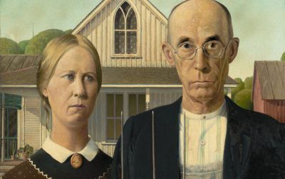 美国哥特式 American Gothic，格兰特·伍德1930