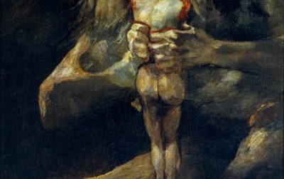 农神噬子 Saturn Devouring His Son，戈雅 1819–1823
