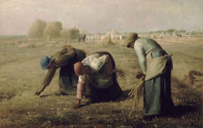 拾穗者 The Gleaners，米勒1857